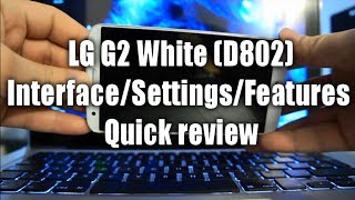 LG G2 InterfaceSettingsFeatures Overview amp Review [upl. by Griffin]