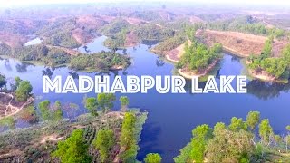 MADHABPUR LAKE as never seen before  A DJI Phantom 3 Drone Video [upl. by Snashall553]