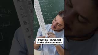 Degree Celsius and Fahrenheit Scale with thermometershorts educational temperature shortsfeed [upl. by Norok]