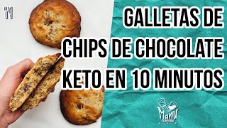 🍪GALLETAS GIGANTES KETO EN 10 MINUTOS  LEVAIN BAKERY KETO CHOCOLATE CHIP COOKIES  Manu Echeverri [upl. by Dnaltiak]