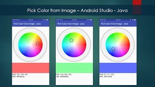 Pick Color from Image – Android Studio  Java [upl. by Arol]