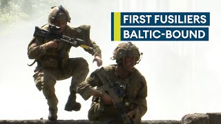 First Fusiliers train to lead Nato battlegroup in Estonia [upl. by Berstine]