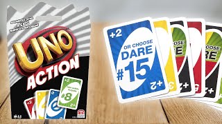 UNO ACTION  Spielregeln TV Spielanleitung Deutsch  Mattel Games [upl. by Airetahs]