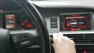 Audi A6 C6 4F  Visual Parking Aid activation [upl. by Enyahs18]