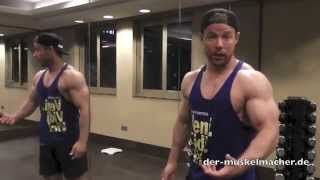 Muskelmacher Vlog 17 Training im Luxus FitnessStudio in Dubai [upl. by Vicky]