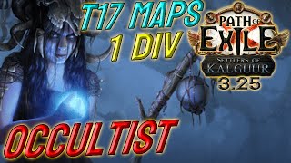 OCCULTIST  1 DIV Build Cost  T17 capable  Path of Exile 325 [upl. by Hsreh226]