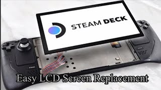 How to Remove Clean and Reinstall Steam Deck LCD Screen  Easy Guide Tutorial [upl. by Feerahs]