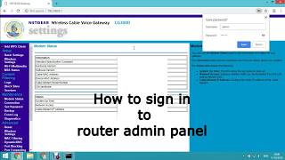 How to sign in to router admin panel [upl. by Annodam593]