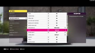 Forza Horizon 5 How To Change Your Speed Horsepower Torque Spring Units And All Other Measurements [upl. by Jotham]