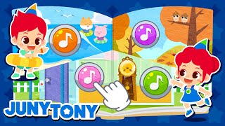 Let’s Find the Sounds  Sound Book Song  Playtime Songs  Funny Kids Song  JunyTony [upl. by Ielarol592]