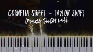 Cornelia Street  Taylor Swift Piano Tutorial [upl. by Orteip]