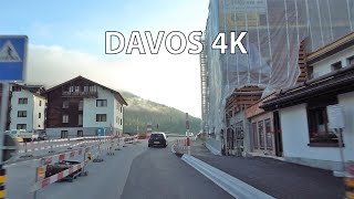 Billionaire Resort  Davos 4K  Morning Drive [upl. by Rourke]