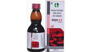 FEIN XT Syrup Ferrous Fumarate Folic Acid amp Zinc Sulphate Syrup [upl. by Bridwell946]