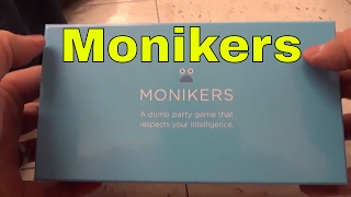 Monikers Card Game ReviewFun Party Game [upl. by Annaesor]