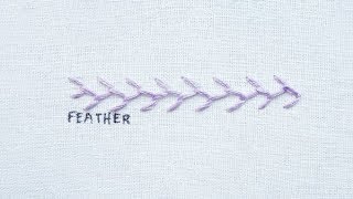 How to do the Feather Stitch [upl. by Eneryt244]