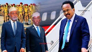 DEG DEG Farmaajo iyo ShShariif oo tagaya Kismaayo Xasan Sh oo Quus taagan Doorashada Sland oo [upl. by Bernardina]