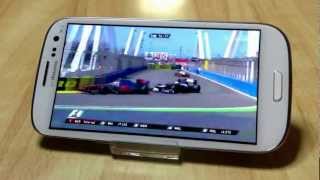 docomo Galaxy SⅢ SC06DでSlingPlayer Mobileを試してみた。 [upl. by Nosiaj502]