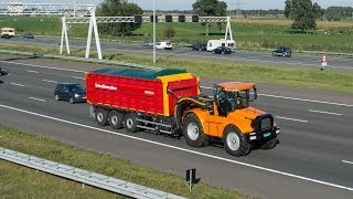 Hovertrack Luctor 544 Schuitemaker Rapide 8400 RS op de snelweg Trekkerweb Agritechnica [upl. by Poppy]