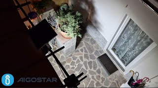 RECENSIONE FARETTO A LED ESTERNO DA 200W AIGOSTAR A ENERGIA SOLARE CON TELECOMANDO E VARIE FUNZIONI [upl. by Aracot66]