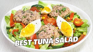 BEST Tuna Salad  How to make HEALTHY TUNA SALAD with Easy Dressing Recipe by Always Yummy [upl. by Pooi]