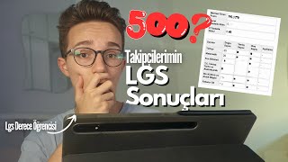 500 Puan Geldi Mi Takipçilerimin LGS Sonuçları  LGS 2024 Sınav Tavsiyeleri [upl. by Bores521]