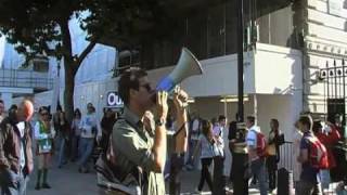 Stop the War in Afghanistan Protest 13072009 Downing Street with Charlie Veitch part 1 of 2 [upl. by Ennyroc]