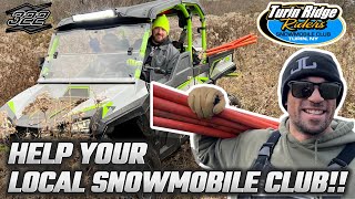 HOW TO HELP YOUR LOCAL SNOMOBILE CLUB TURIN RIDGE RIDERS TRAIL DAY 2024 TUG HILL SNOWMOBILING [upl. by Nylcsoj]