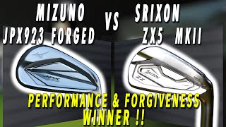 Mizuno JPX923 Forged vs Srixon ZX5 MKII Performance and Forgiveness [upl. by Seditsira]