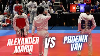 Taekwondo 2024 Korean Consul General Cup  Alexander Maria vs Phoenix Van [upl. by Fosdick935]