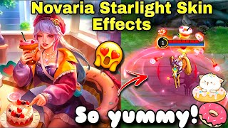 NOVARIA NEW STARLIGHT SKIN EFFECTS🍰🍩🎂🧁🍨🍧🍦 [upl. by Haianeb]