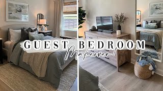 GUEST BEDROOM MAKEOVER  NEW HOME DECOR amp FURNITURE [upl. by Nailuj]