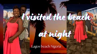 I visited the beach at night in Lagos Nigeria 🇳🇬 and this happened🫣nightout beach adventure [upl. by Dever184]