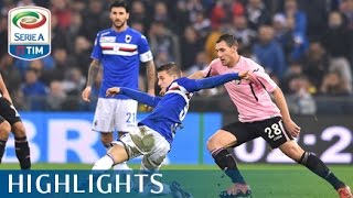 Sampdoria  Palermo 20  Highlights  Matchday 17  Serie A TIM 201516 [upl. by Cronin]