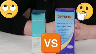 Differin Vs Proactiv MD Adapalene Acne Treatment Gel Review [upl. by Gerius]