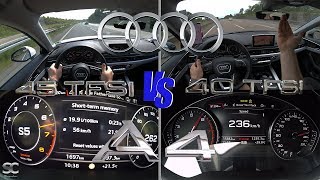 Audi A4 45 TFSI 241 hp VS Audi A4 40 TFSI 188 hp [upl. by Valenka817]