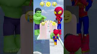 Chained Run With Spiderman and Hulk gta5 shorts [upl. by Lanaj355]