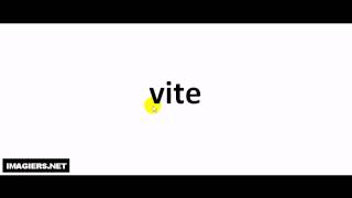 How to pronounce in French  vite [upl. by Johnath]