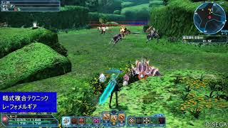 【PSO2】 フレンドパートナーで略式複合テクニック [upl. by Greenwell31]