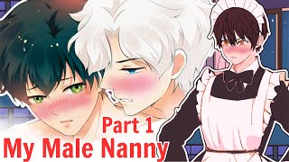 BL Anime Bully My Male Nanny Part 1  Yaoi Boys Love  A Madeup Short Story [upl. by Aicenet353]