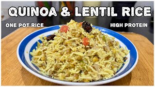 Quinoa amp Lentils Rice  One Pot Rice Recipe  Easy Vegan amp Vegetarian Meals  One Pot Meal Ideas [upl. by Juieta237]