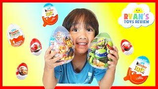 KINDER SURPRISE EGGS Unboxing [upl. by Carrel]