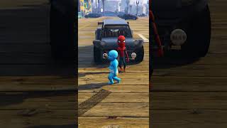 GTA V  GREEN HULK SON SAVE BY SPIDERMAN FROM DANGER VENOM 😰😰 shorts [upl. by Trisha894]