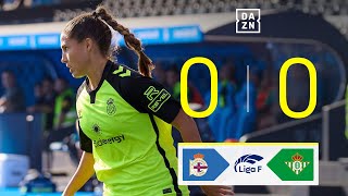 Deportivo Abanca vs Real Betis Féminas 00  Resumen y goles  Highlights Liga F [upl. by Hallsy261]