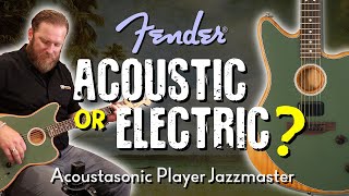 Fender Acoustasonic Player Jazzmaster [upl. by Nicodemus]