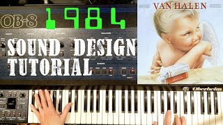 Van Halen  1984  Sound Design Tutorial on Oberheim OB8 Synth Twinkly bits too [upl. by Ecaj]