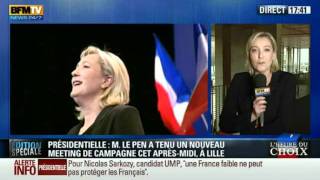 Clash entre Marine Le Pen et Ruth Elkrief sur BFM [upl. by Tansey]