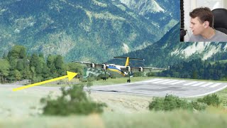 The BIGGEST Plane That Landed AT COURCHEVEL  DeHavilland DHC7 [upl. by Rolan]