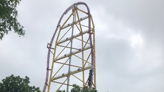 Top Thrill Dragster off ride footage [upl. by Enelez667]