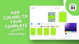 Learn to Notein Add more colors to your template [upl. by Ragse]