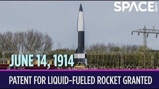 OTD in Space – June 14 Patent for LiquidFueled Rocket Granted [upl. by Windy774]